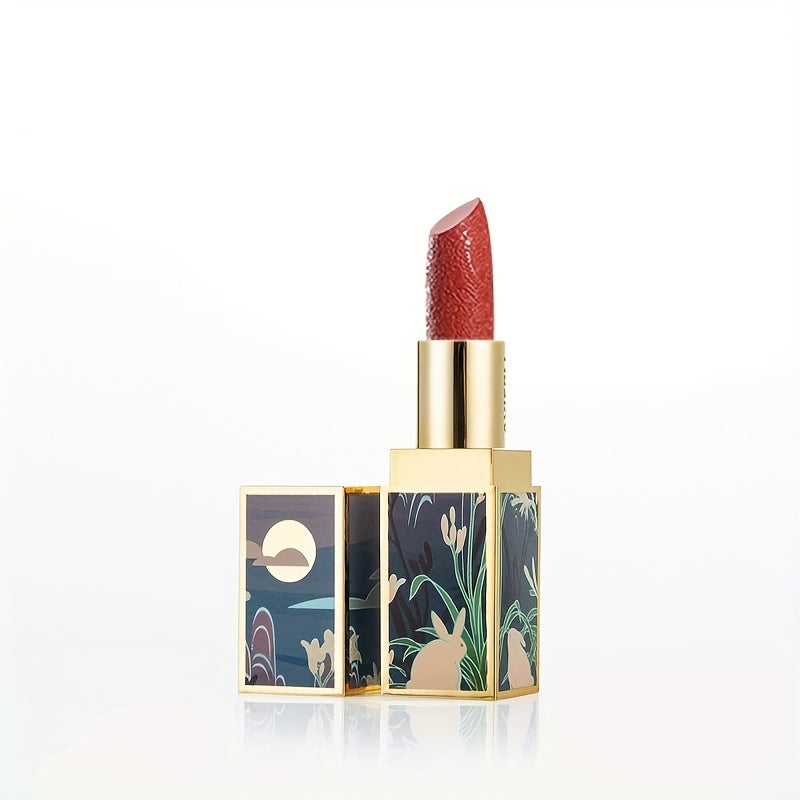 Exquisite Matte Velvet Lipstick Set - Moisturizing, Non-Sticky, Smudge-Proof, Waterproof, Lipstick - Perfect Festival Gift For Women - Chinese Traditional Printed Valentine's Day Gifts, Lunar New Year Gifts