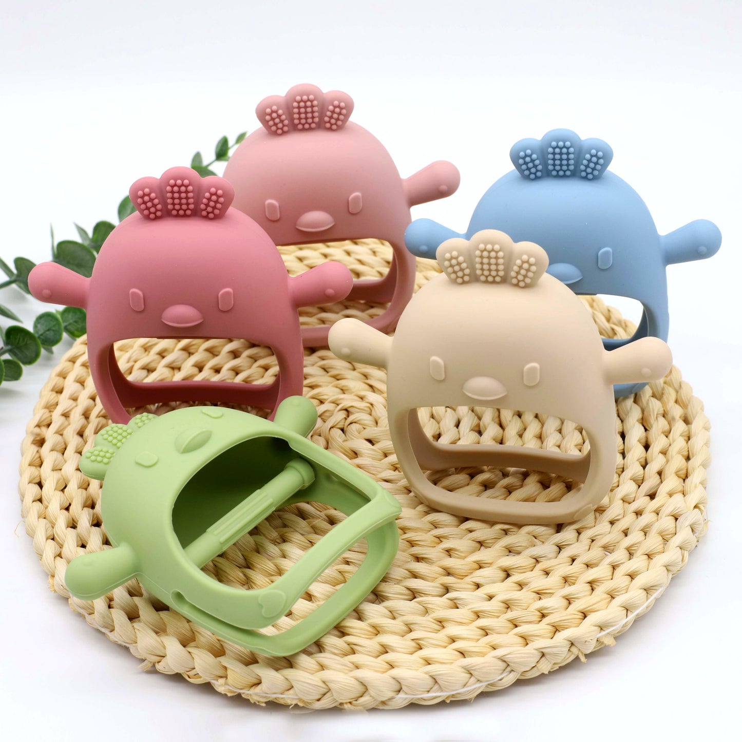 Silicone Teething Toy Suitable for Children Over 3 Months Old, Used as Sucking Chew Toy