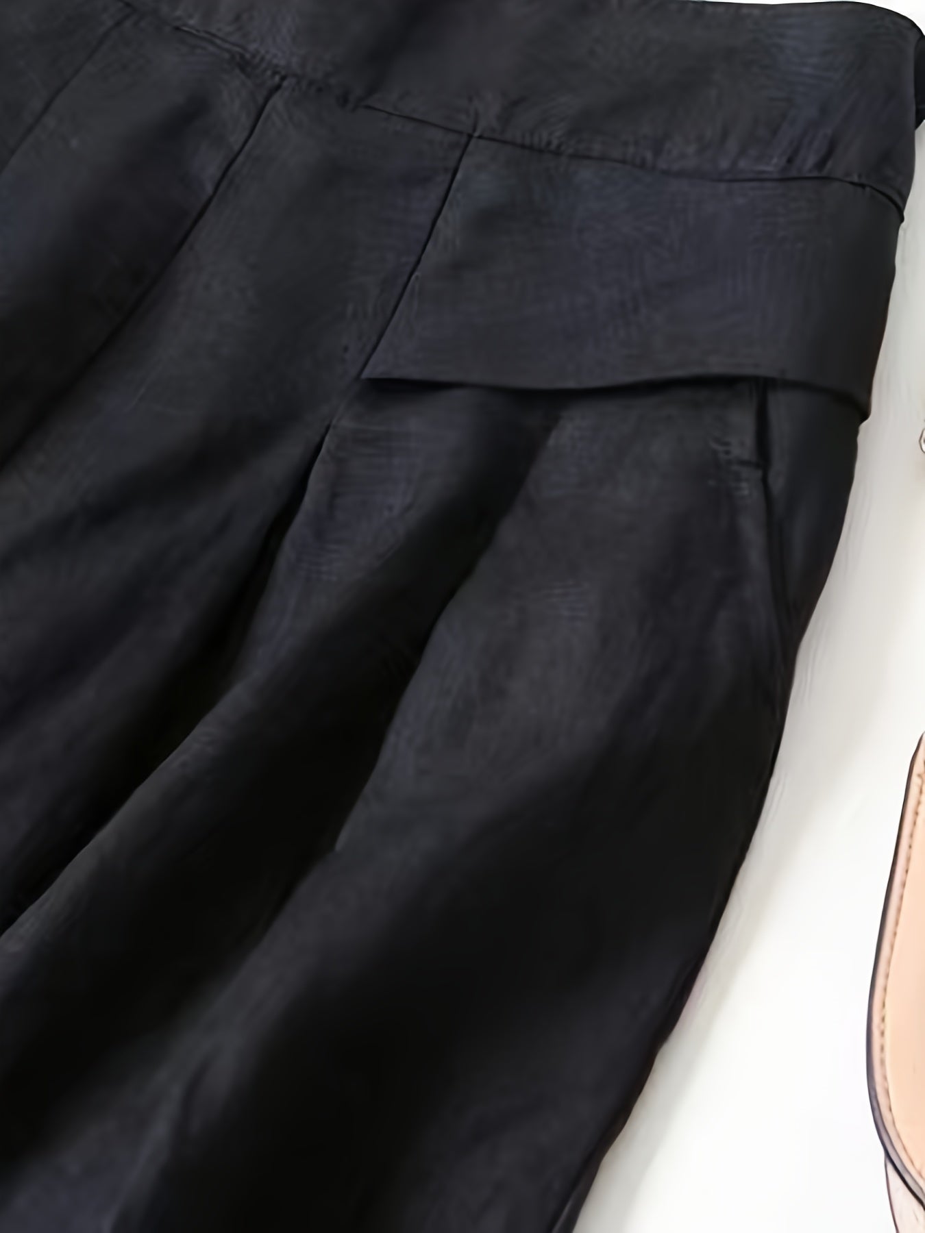 Linen Wide-Leg Ankle Pants, Breathable Thin Loose Linen Skirt Pants, Ethnic Style Vintage Trousers