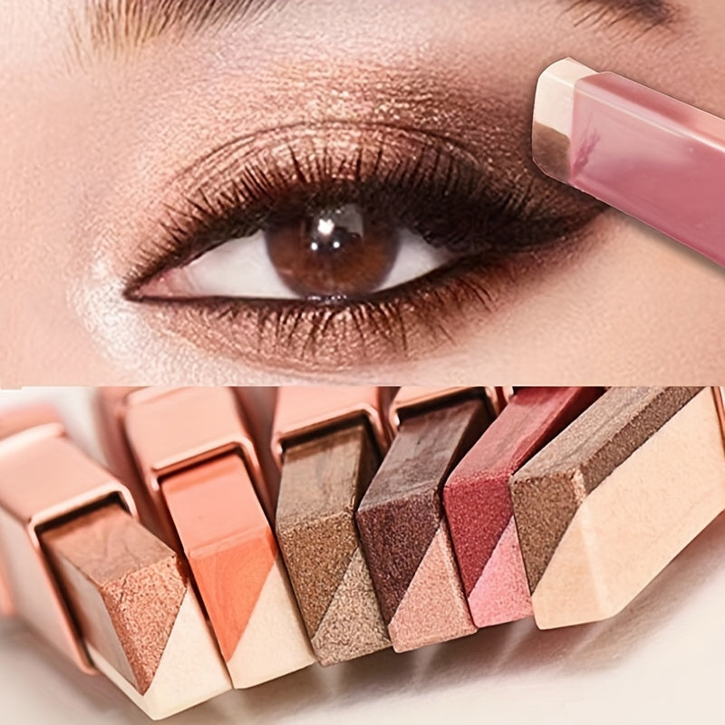 Double Color Gradient Eyeshadow Stick Waterproof And Long-Lasting Eye Makeup