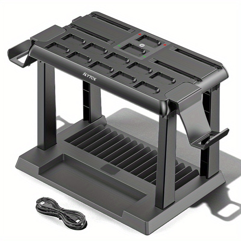 For Switch Handle Multifunctional Accessories Kit Storage with Card Slot and Charging Bracket for Game CD Cassette