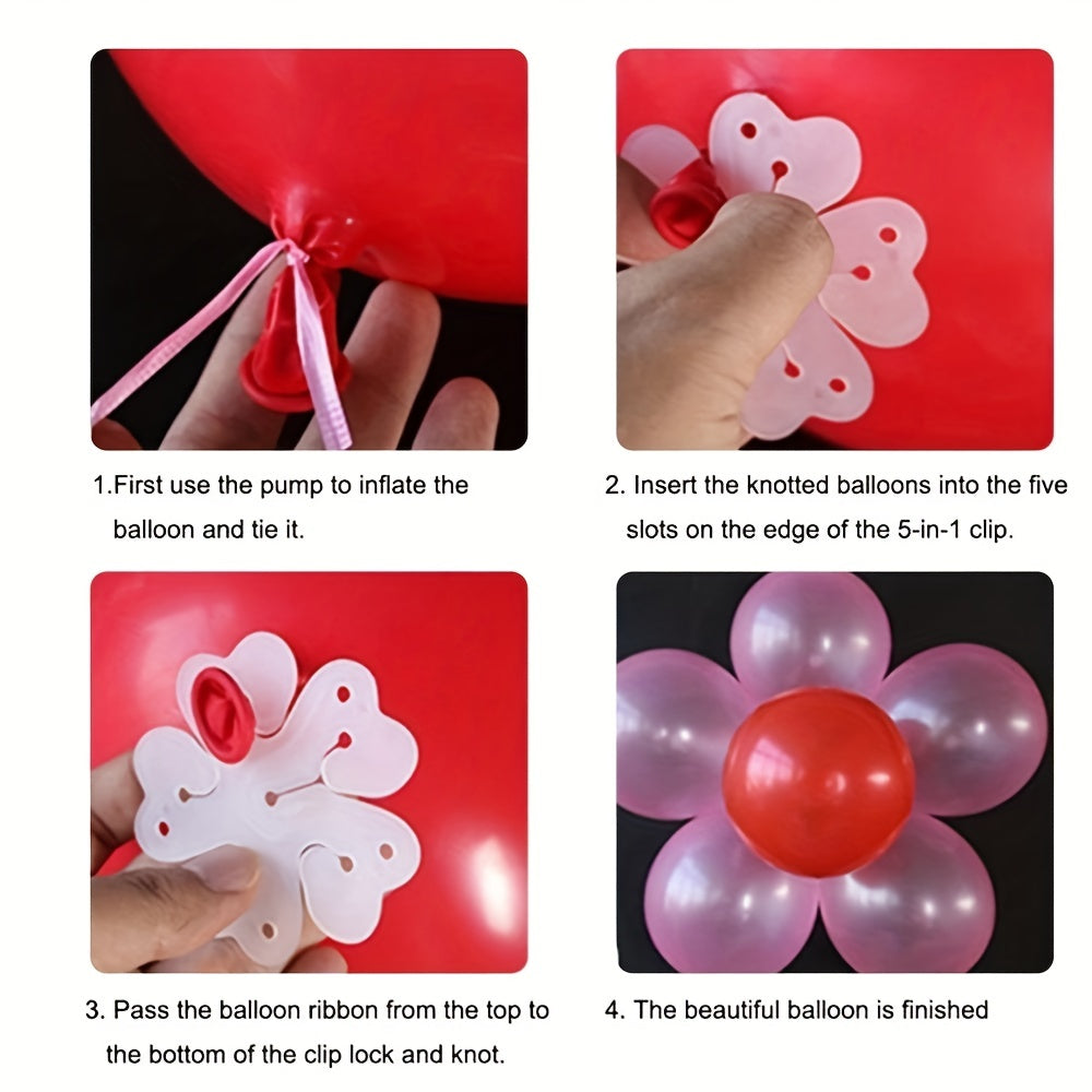 [Balloon Clips] 80/40/20pcs Balloon Clips | Flower Modeling Clip Holder Fixer for Wedding Birthday Party Decoration DIY Balloons Accessories