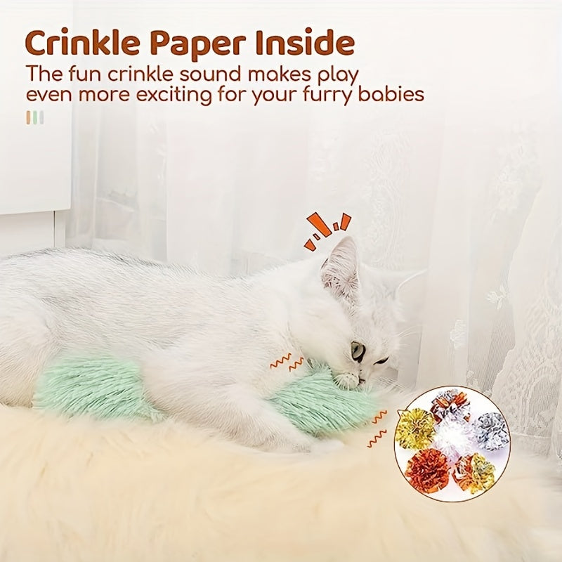 1pc Cat Kicking Toy With Sand Sound For Indoor Cats - Promotes Exercise And Playfulness