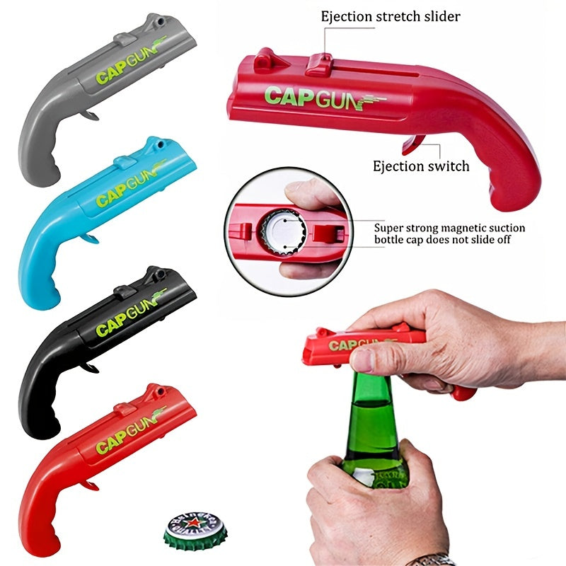 1pc Portable Bottle Cap Gun Beer Bottle Opener