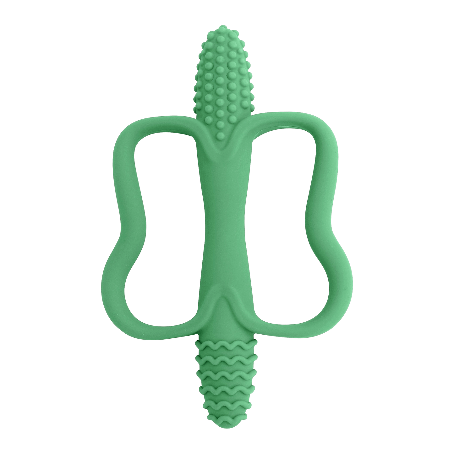 [Silicone Teether] Silicone Baby Toy Teether with Handle | Integrated Corn-Shaped Teether, Available in 6 Colors