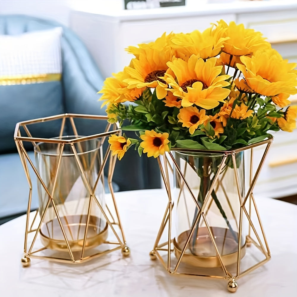 1pc Flower Vase, Creative Household Living Room Home Decoration, Restaurant Romantic Candlelight Dinner Props