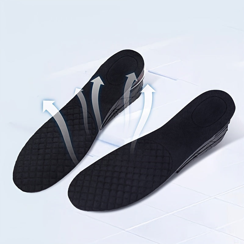 3-9cm Invisible Height Increase Insole Cushion Height Adjustable Shoe Heel Insoles Insert Taller Support Absorbant Foot Pad