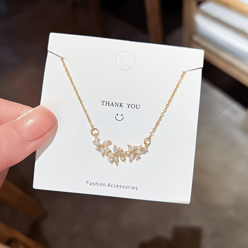 Stainless Steel Chain Flower Petals Pendant Necklace For Men Fashion Luxury Zirconia Choker Necklaces Male Jewelry Gifts