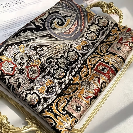 Classic Paisley and Cashew Flower Scarf | Women'S High-End Shawl, Thin, Fashionable and Noble, Elegant Style, Breathable and Decorative, Hand Wash or Professional Dry Clean.
