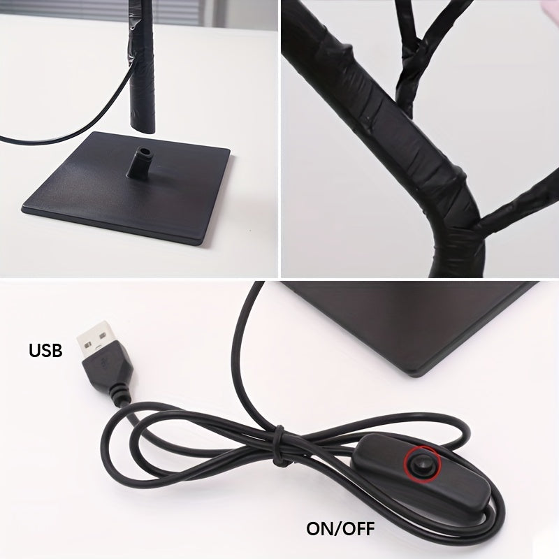 USB Powered Rose Tree Lamp, Shenzhi Tech LED Light Flower Night Light For Home Living Room Halloween Christmas Desk Decor