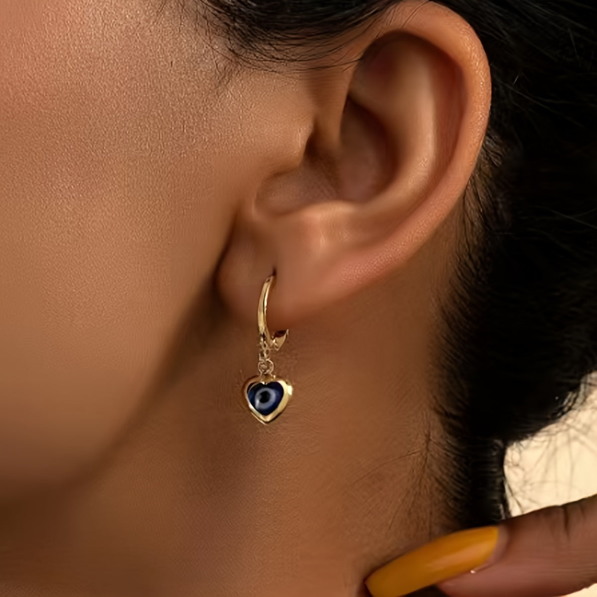 Devils Eye Dangle Earrings - Whimsical Cartoon Character Design, Durable Plated Jewelry Construction, Dangle Earrings with Hypnotic Movement - Irresistibly Cute and Quirky, Creatively Designed for Fashion-Forward Women, Uniqu