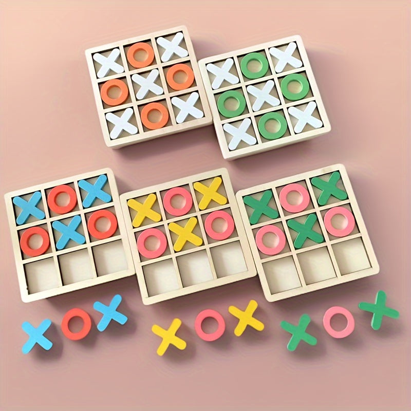 XO children's board game, parent-child interaction, logical thinking, fun game, three character chess, children's puzzle toys