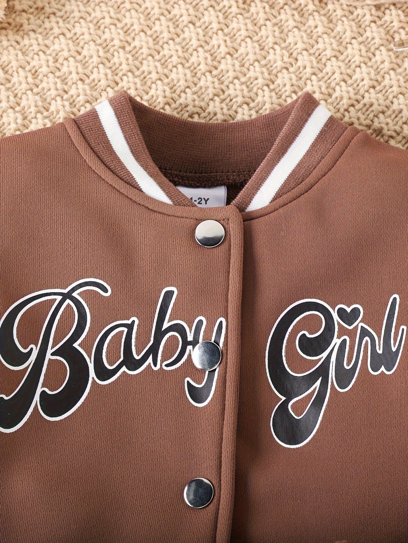 Preppy Style Girls 2pcs BABY GIRL Print Baseball Jacket + Pleated Skirt Outdoor Set For Party Sports Gift