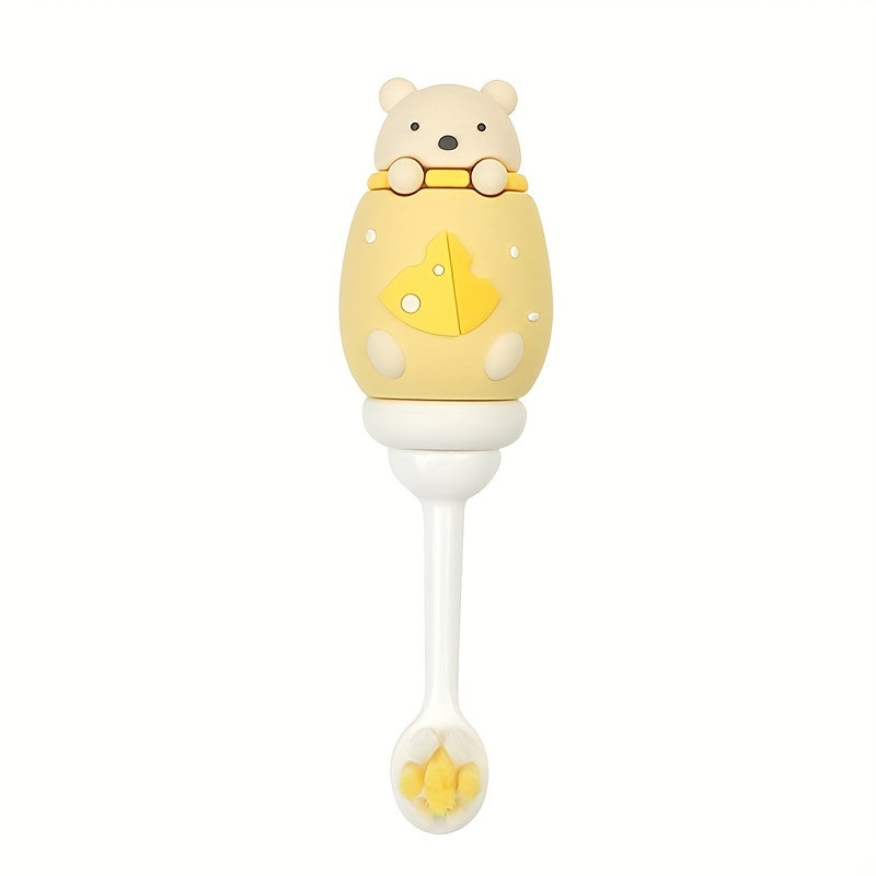 1pc Fun Cartoon Character Toothbrush - Gentle Extra Soft Bristles for Sensitive Teeth and Gums, Effective Deep Cleaning for Kids' Oral Care at Home, Suitable for Daily Use, Ages 3-7 Years Old