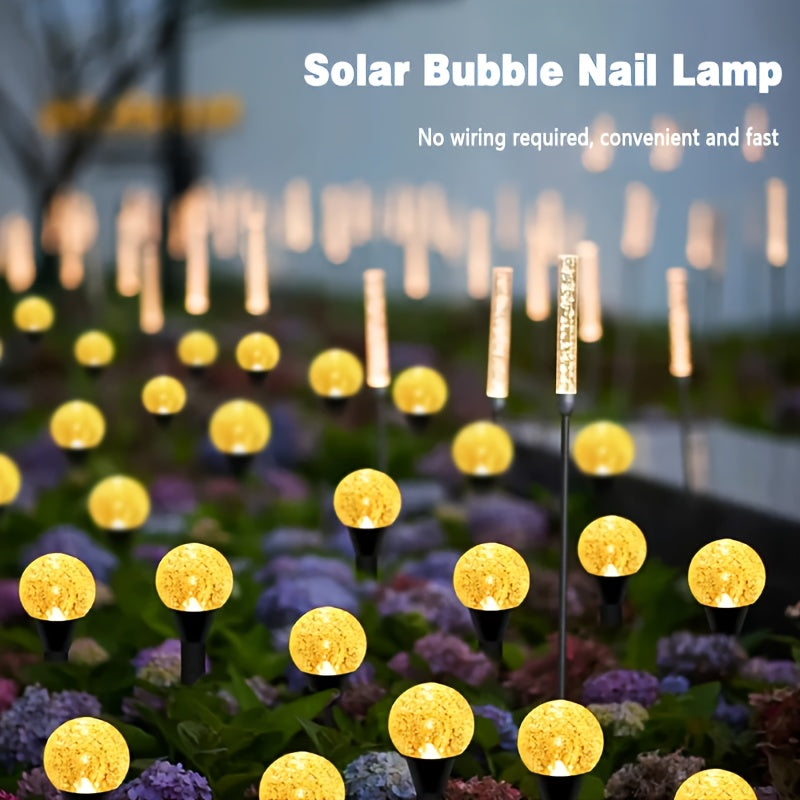 20pcs Solar Garden Lights, Outdoor Lawn Lamps with 8 Lighting Modes, Automatic On/Off, Metal Construction, Flower Theme, Push Button Control, Ideal for Christmas, Weddings, Parties, Camping, Birthday Decorations, Outdoor Deco