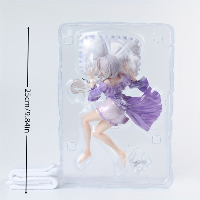 Anime Sleeping Girl Figurine - Collectible Pvc Animation Movie Character Toy, Perfect For Desk & Car Decor, Ideal Gift For Anime Fans, Ages 18+