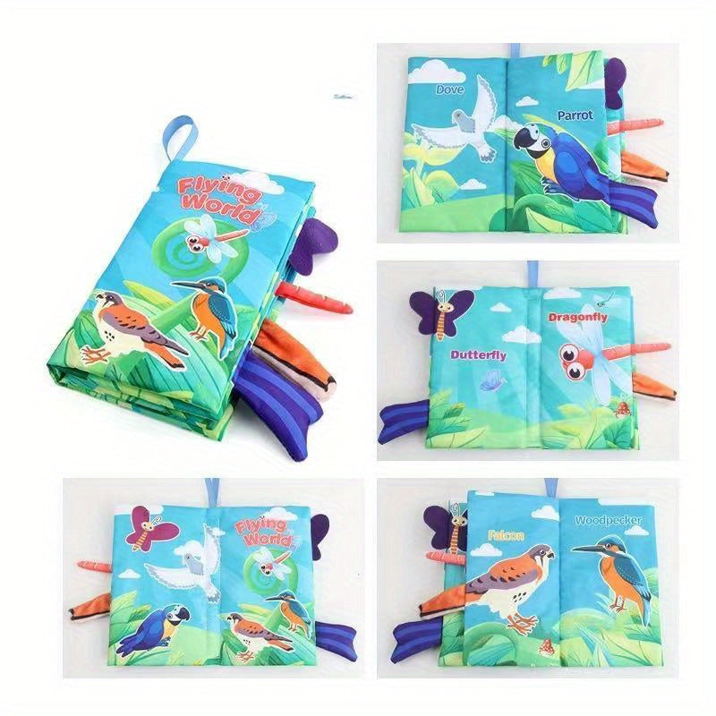 Baby Books -Baby Toys Gifts Touch Feel First Cloth Crinkle Soft Books Infant Tummy Time ToysLearning Sensory Baby Toys Stroller Toys Christmas Halloween Thanksgiving Gifts