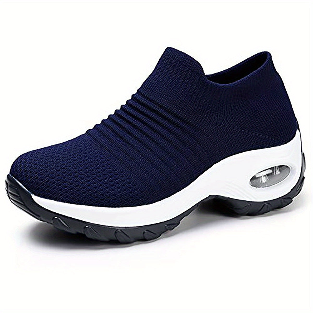 Women's Casual Sneakers - Geometric Pattern, Fabric Upper with PU Sole - Summer Footwear | Breathable & Lightweight | Pull On Low Top Design
