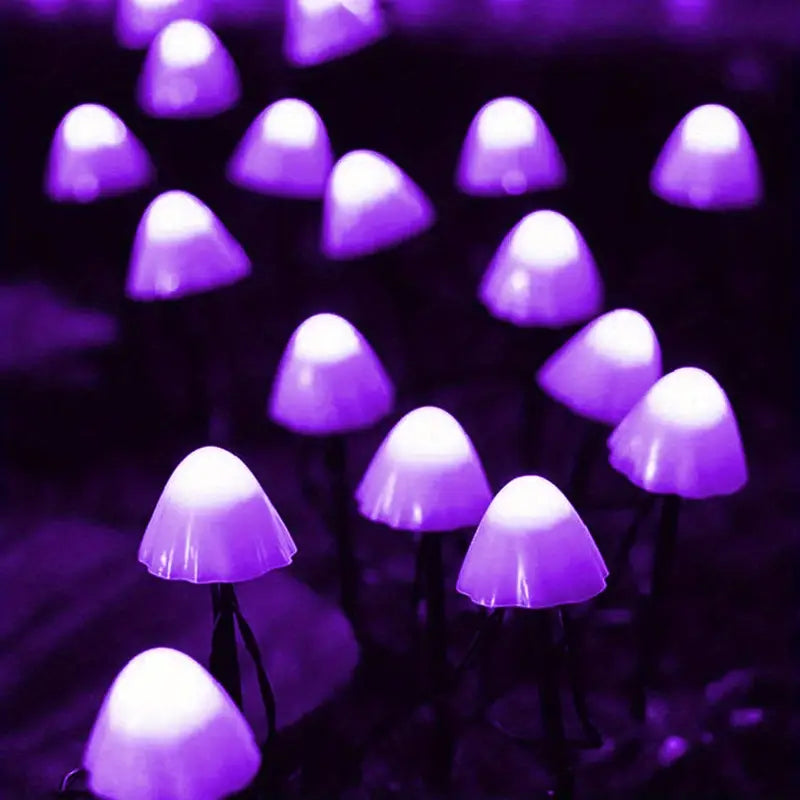 10pc Solar Mushroom Path Lights