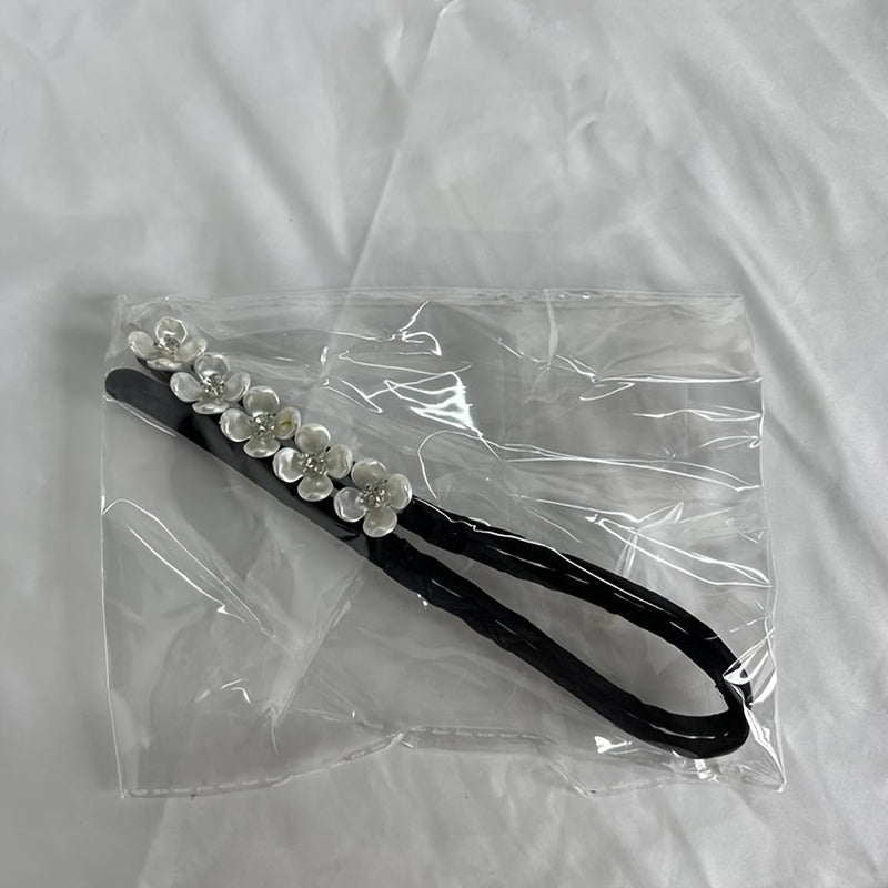 1pc Chic Flower Pearl Hair Bun Maker - Instant Elegant Donut Style - Versatile Hair Ties for Effortless Buns - Perfect for Any Occasion