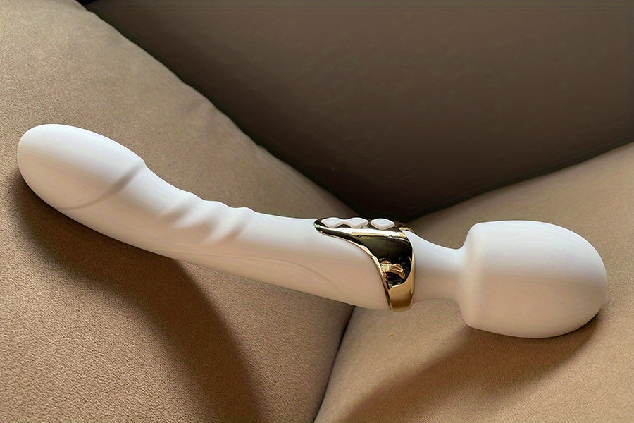 Dildo - Dildo - Freegege 10-Mode AV Vibrator Dildo for Women - Rechargeable Silicone G-Spot Stimulator with 3 Speeds, 3 Modes & 3 Attachments, Ergonomic Design for Clitoral & Vaginal Pleasure, Discreet Adult Toy for Couples,