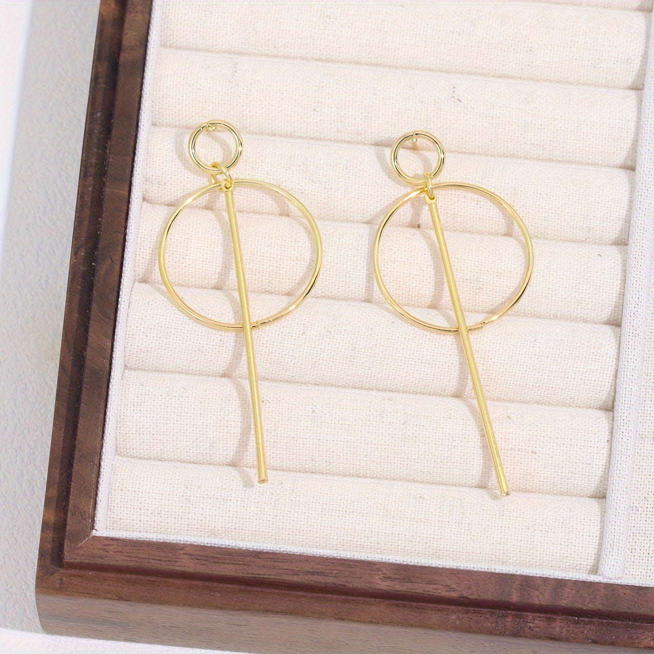 Exaggerated Hollow Geometric Pendants Drop hoop Earrings for Women Big Personality Simple Dangle Earring