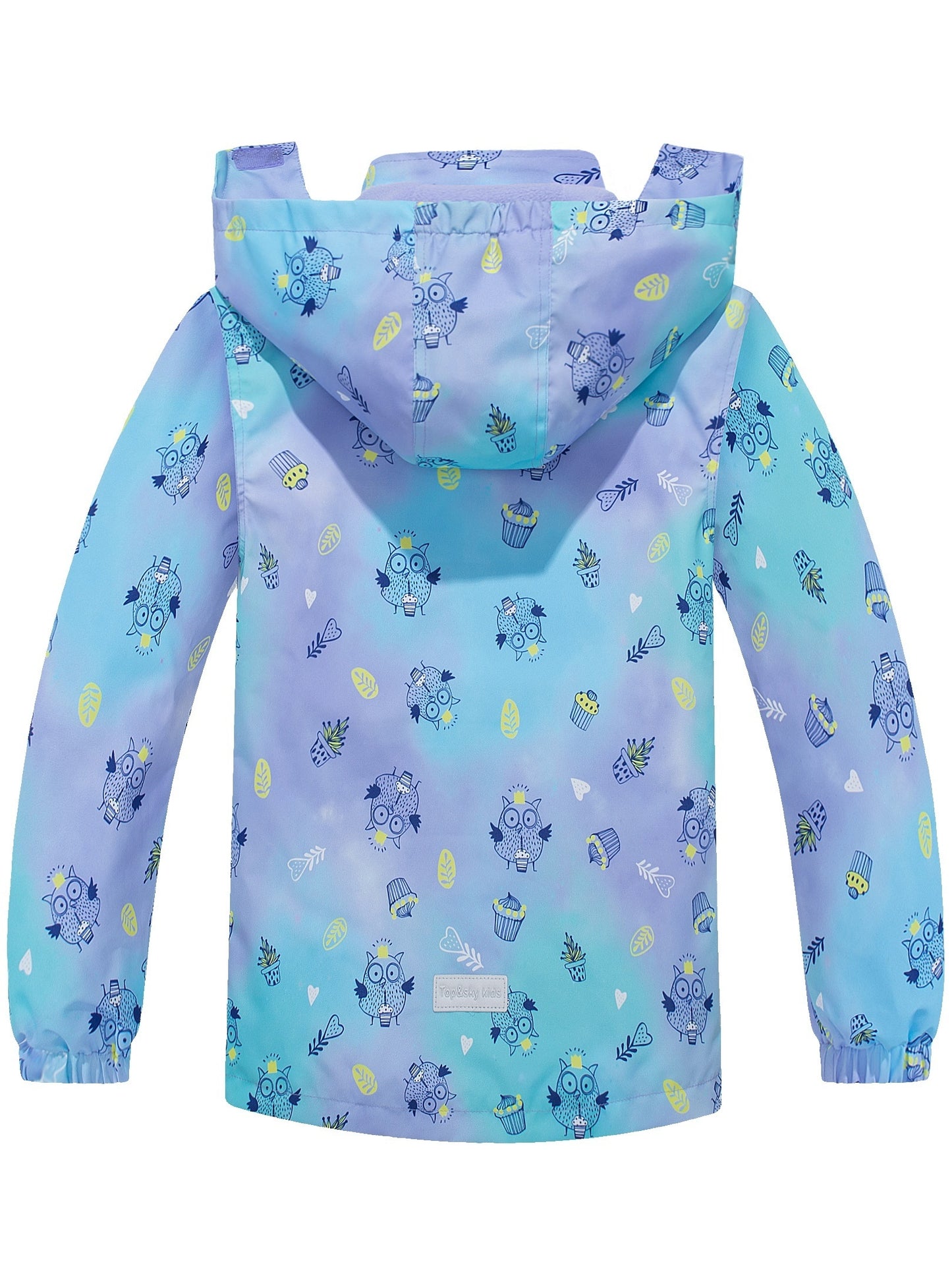Vibrant Rainbow Camo Rain Jacket for Kids - Waterproof, Lightweight, Hooded, Fleece Lined, Windbreaker Coat with Removable Hood for Outdoor Play - Perfect for Rainy Days and Casual Wear