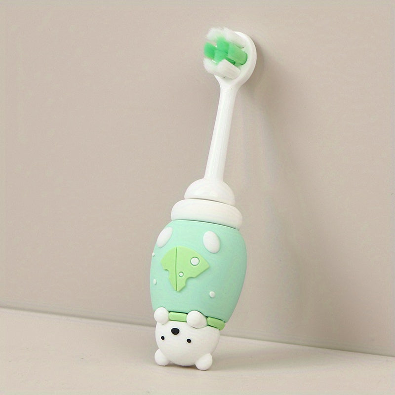 1pc Fun Cartoon Character Toothbrush - Gentle Extra Soft Bristles for Sensitive Teeth and Gums, Effective Deep Cleaning for Kids' Oral Care at Home, Suitable for Daily Use, Ages 3-7 Years Old