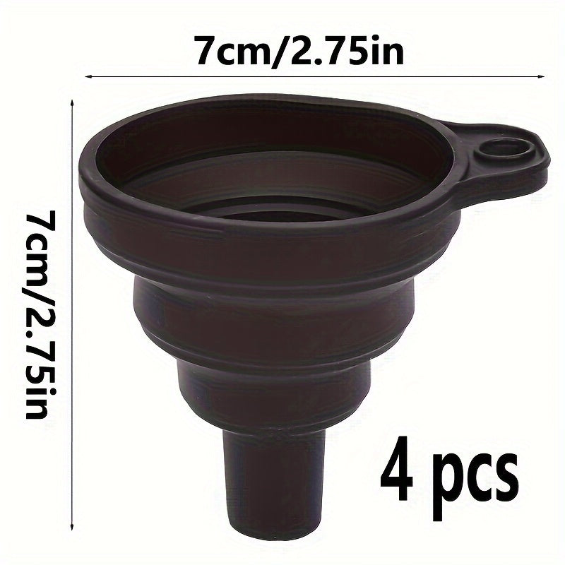 [Foldable Car Funnel] Durable & Flexible Foldable Portable Funnel for Car Engine Oil Change | Universal Fit, Leak-Proof Design with Easy-Pour Spout, Automotive Fluid Transfer, Car Maintenance Tool, Userfriendly Design, Leakpr