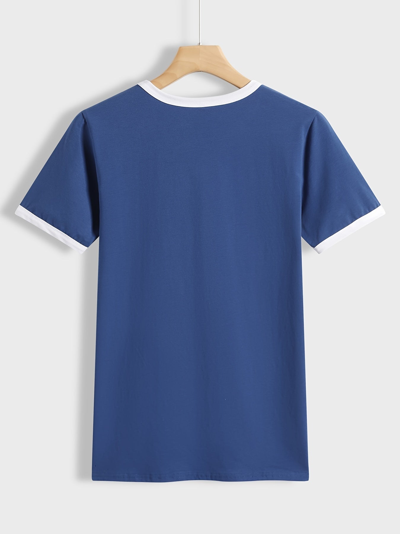 Summer Loose Crew Neck Short Sleeve Casual Simple T-shirt, Women's Clothing