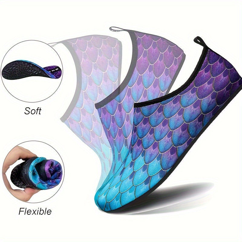 Men's Barefoot Aqua Shoes, Quick Dry Lightweight Non Slip Water Shoes For Summer Beach Creek Hiking Surfing Swimming Boating