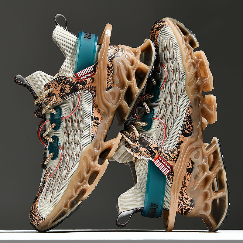Men'S Casual Sports Shoes, Luxurious Tennis Trainers, Breathable Fashion Loafers, And Lightweight Running Shoes with Shock-Absorbing Features.