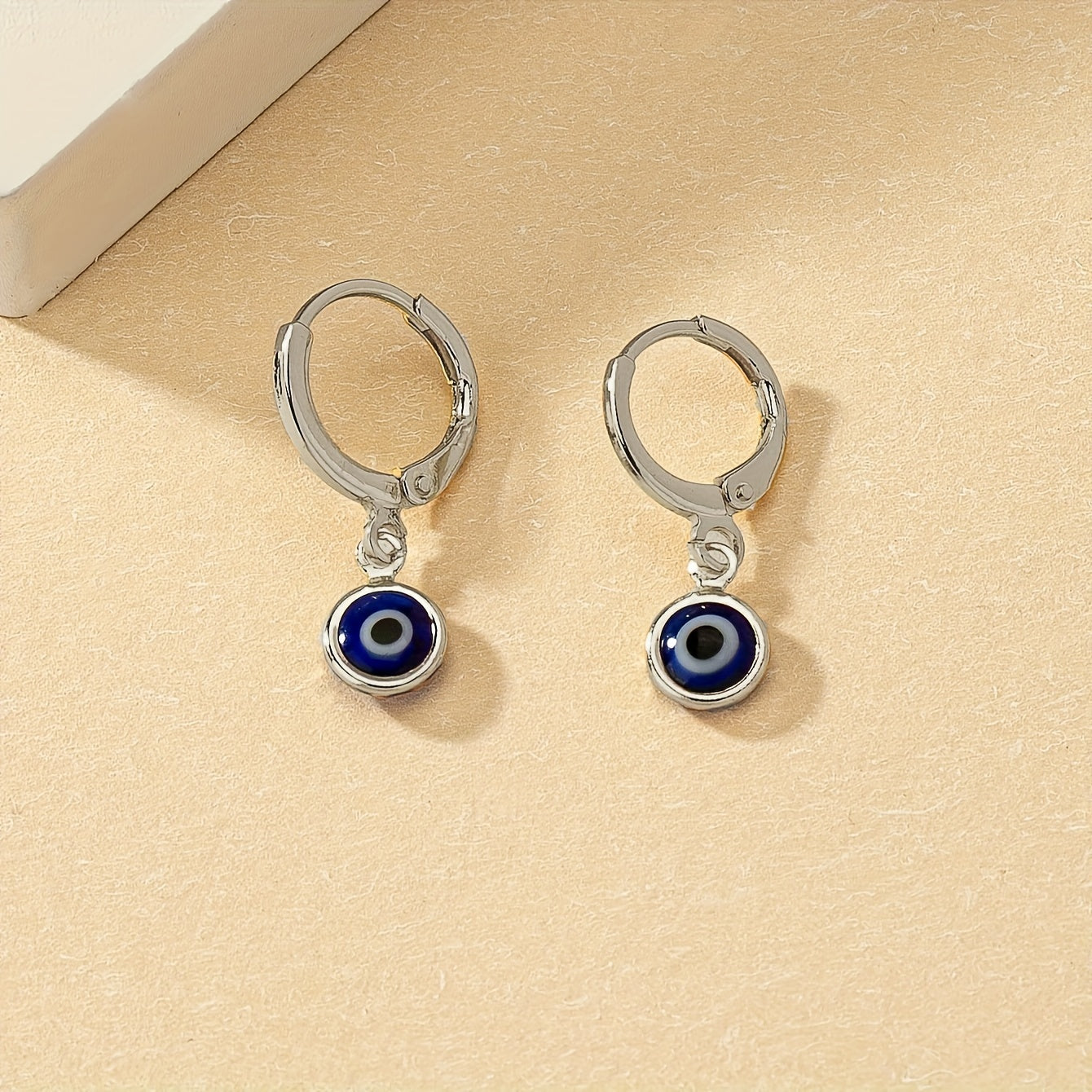 Devils Eye Dangle Earrings - Whimsical Cartoon Character Design, Durable Plated Jewelry Construction, Dangle Earrings with Hypnotic Movement - Irresistibly Cute and Quirky, Creatively Designed for Fashion-Forward Women, Uniqu