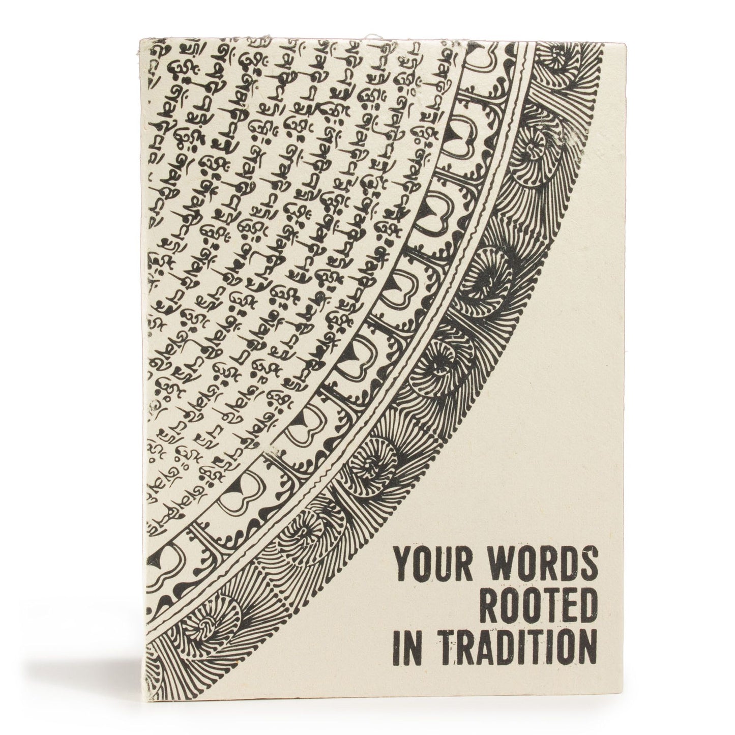 Lokta Inspiration Notebook – Your Words – Large (21x15cm) – 45 Leaves – Includes Bookmark