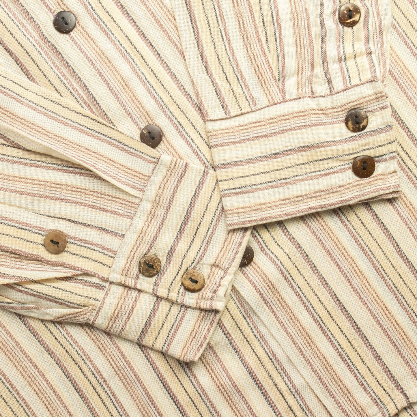 Nomad Sari Grandad Shirt - Brown Beige - Medium