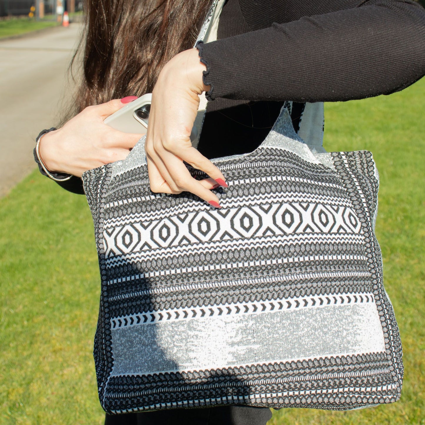 Nomad Sari Jacquard Natural Wander Muse Bags - Urban Caravan
