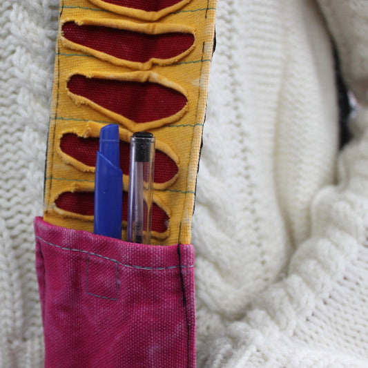 Ethnic Sling Bag - Sand / Peace