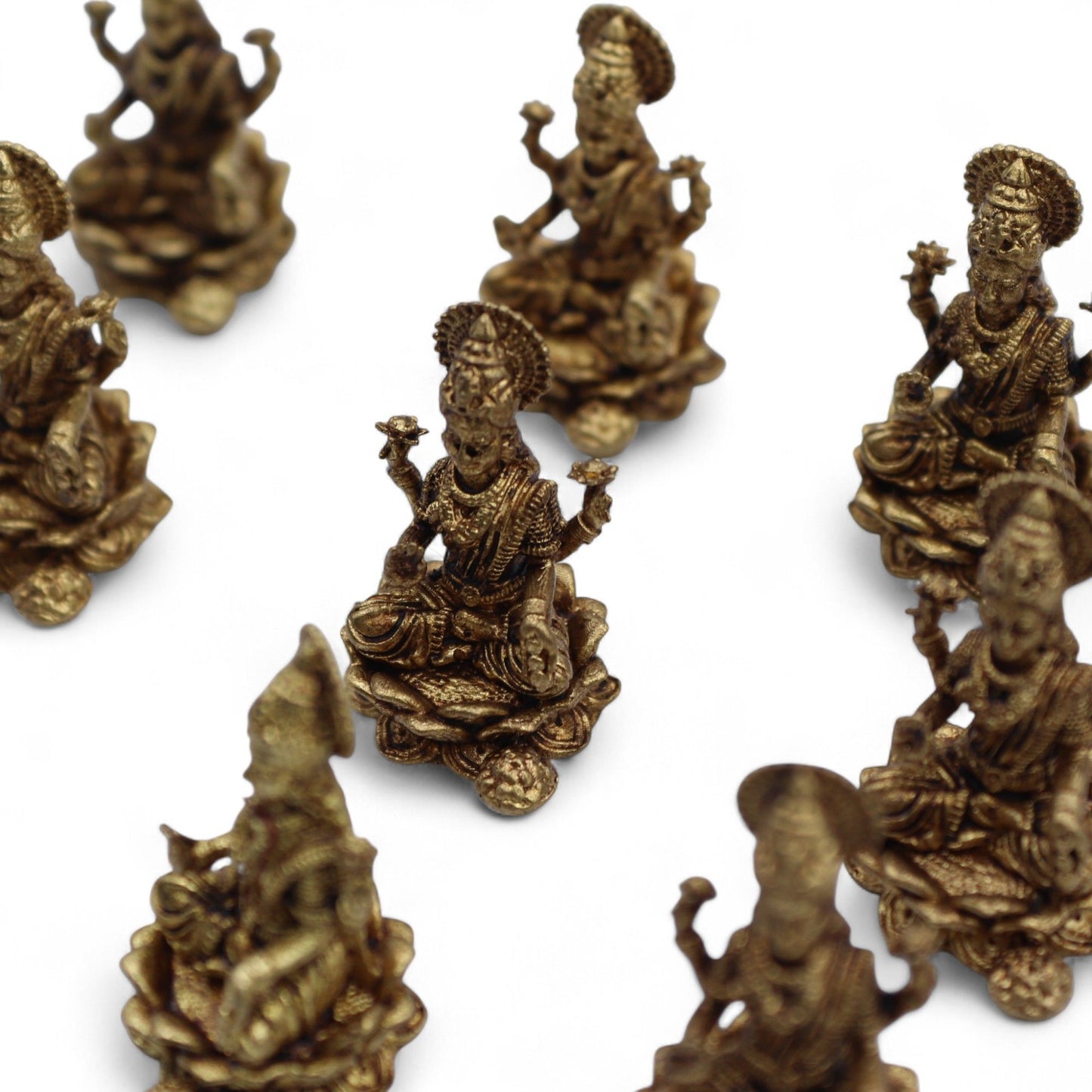 Brass Miniature Gods - Laxmi (11gms)  - 30mm