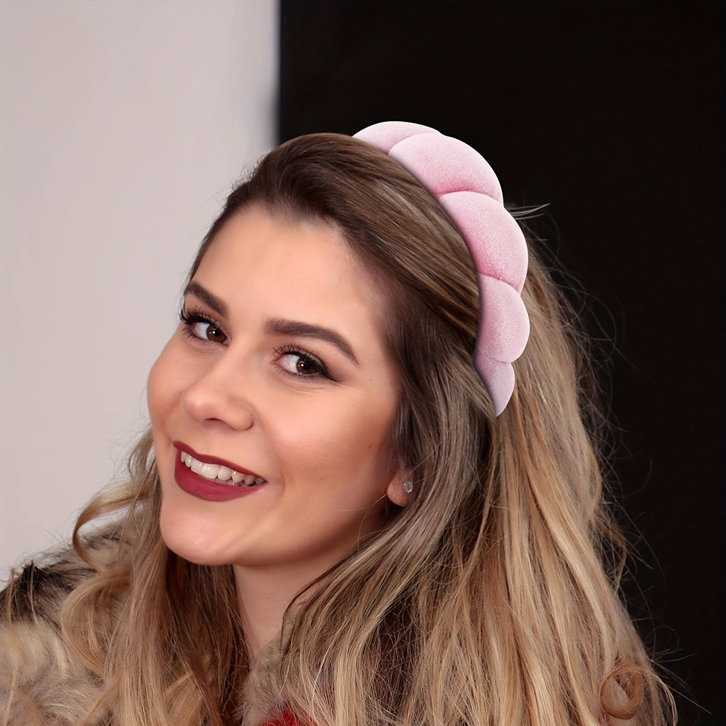 Headband for Women, Sponge Spa Headband for Washing Face, Makeup Headband Skincare Headband Puffy Spa Headband, Terry Towel Cloth Fabric Head Band for Skincare, Makeup Removal
