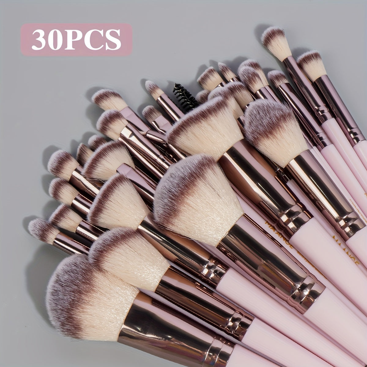 MAANGE 30pcs Professional Makeup Brush Set Foundation Brush Blush Brush Loose Powder Brush Eyeshadow Brush Complete Makeup Tool Set Suitable for Beginners and Professional Makeup Artists Portable Gift Set for Beginners Basic