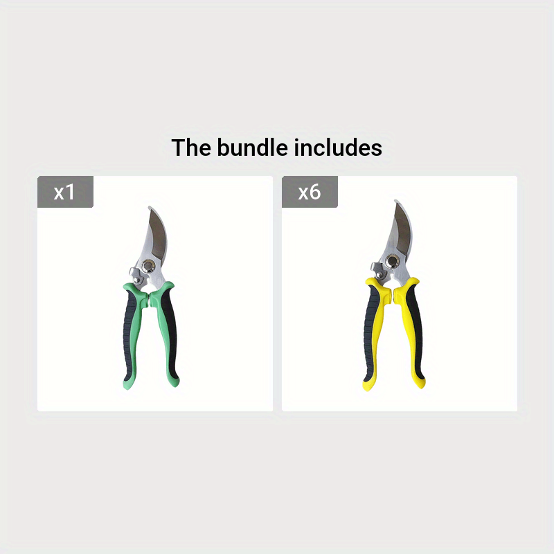 One set, branch scissors, stainless steel fruit scissors, multi-functional branch scissors, garden scissors, anti-slip, labor-saving, manual pruning scissors