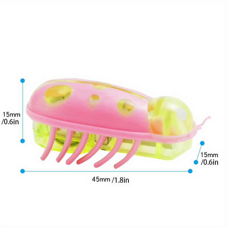 Interactive Electric Ladybug Cat & Dog Teaser Toy - Automatically Escapes Obstacles!