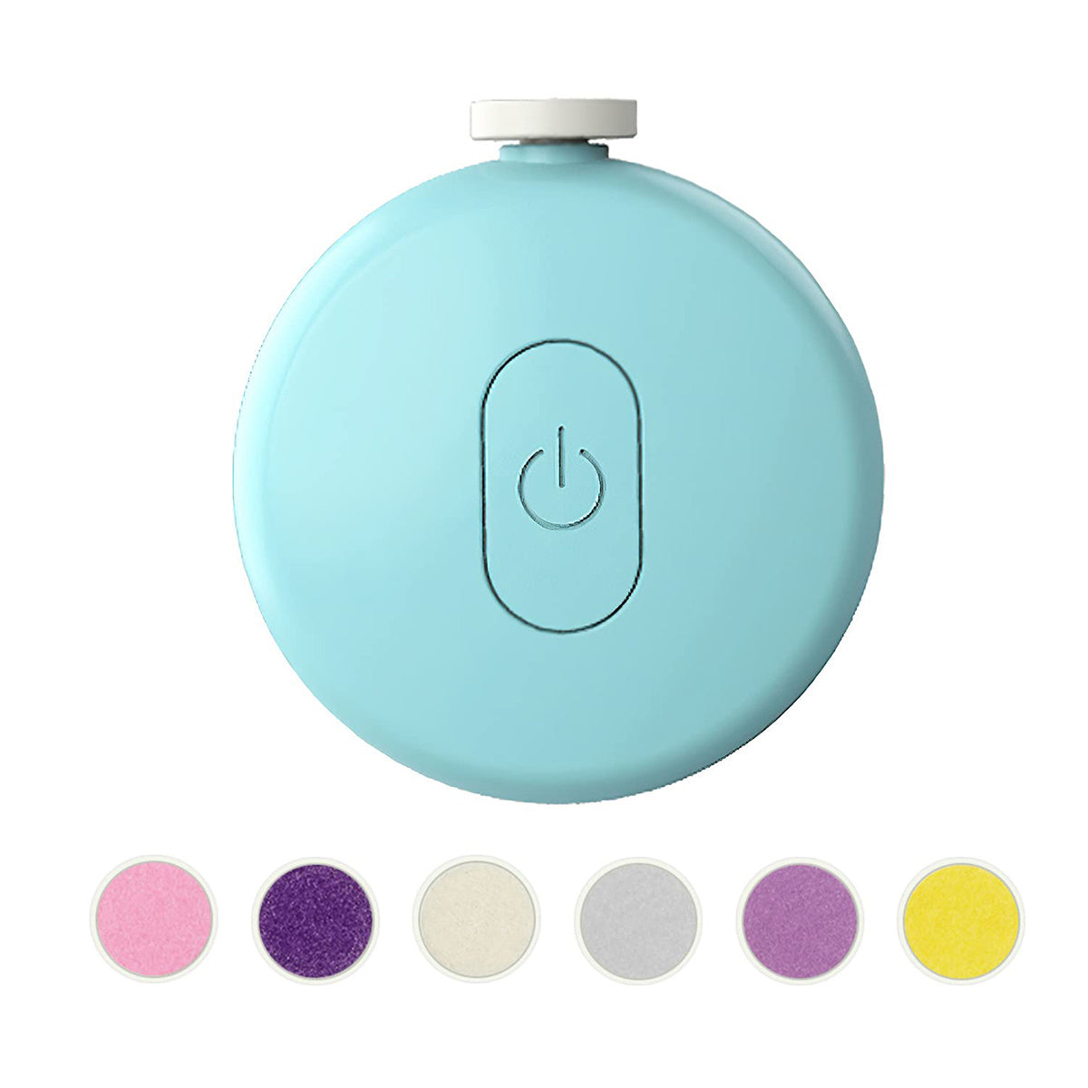 Newborn Safety Electric Nail Trimmer Kit - 6 Replaceable Grinding Heads, Low Noise, Ergonomic Design, Easy to Use for Infants, Children, and Adult Toenails - Perfect for Gentle, Safe, and Precise Nail Care