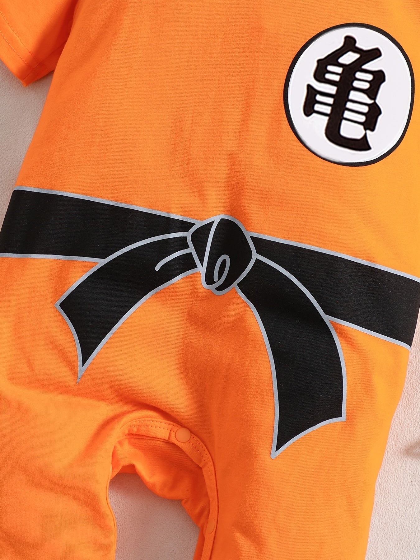 Adorable Baby Boys Short Sleeve Romper Jumpsuit - Unique Chinese Character Design - Comfortable & Breathable Cotton - Perfect for Everyday Wear and Summer Fun