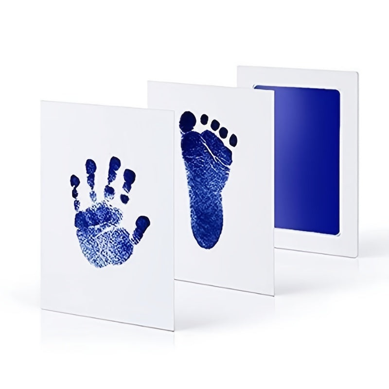 DIY Hand And Footprint Kit, Ink Pads Photo Frame Handprint Souvenir Accessories, Safe, Christmas Halloween Gift