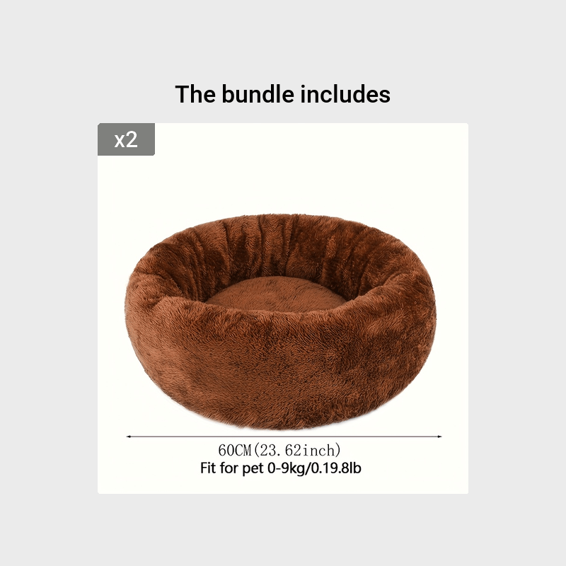 1pc Extra Large Plush Pet Bed with Soft Cushioned Interior - Heavy-Duty All-Season Comfort, Plush Bedding for Small/Medium/Large Dogs & Cats, No Assembly Needed - Ideal Christmas Gift for Pets, Cozy