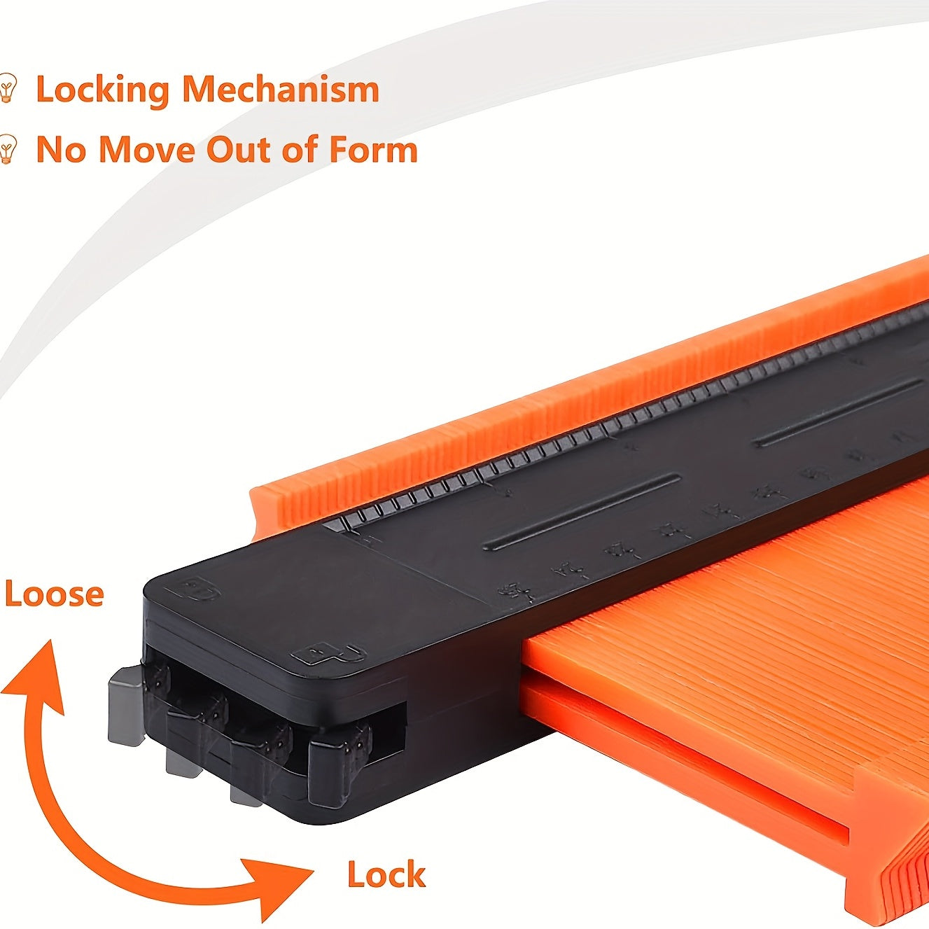 GOXAWEE Contour Gauge Profile Tool, 12.7cm/25.4cm Adjustable Lock, Precisely Copy Irregular Shape Duplicator For Flooring, Construction, Carpenter, DIY Handyman