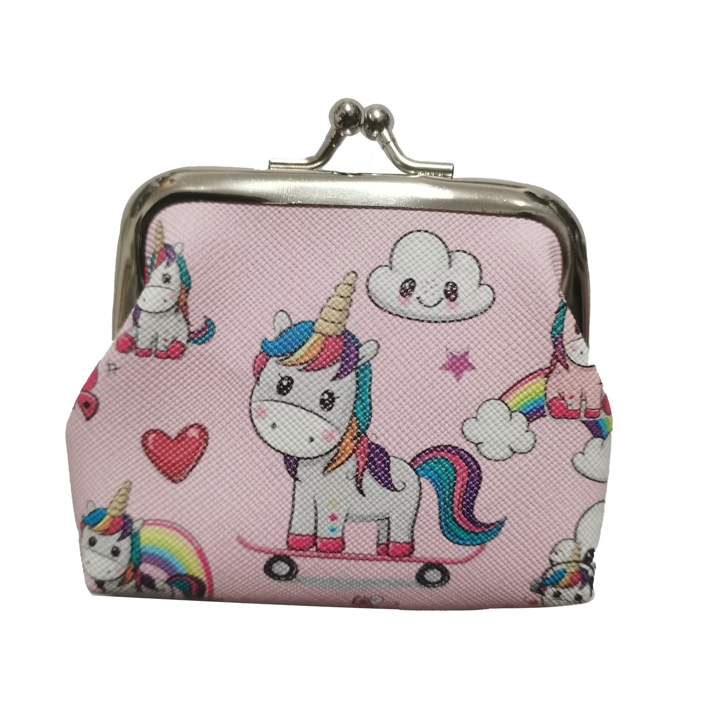 Girls Cute Cartoon Unicorn Print Creative Coin Purse Mini Wallet Holiday Gift