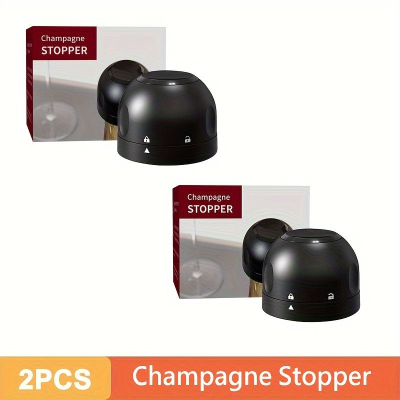 [Leak-Proof Wine Stoppers] 10x Leak-Proof Vacuum Wine Stoppers - Reusable Champagne Bottle Sealer Caps with Secure Lid, Durable Plastic for Wine & Champagne Preservation, Ideal for Home Bar, Kitchen, and Restaurant Use, Wine