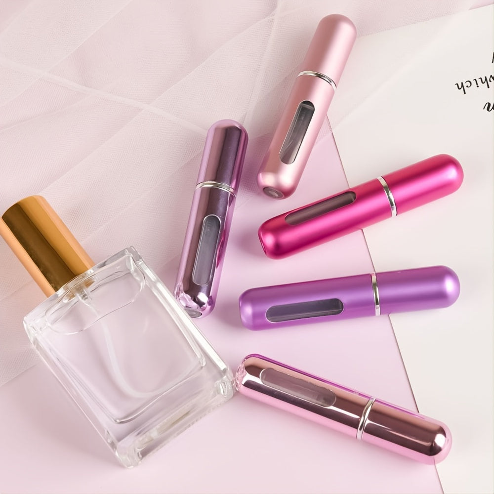 1/5pcs Perfume Bottle 5ml Travel Portable Bottle Cosmetic Spray Bottle Empty Bottle Self-pumping Press Spray